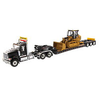 CAT International HX520 Tractor black + XL120 Trailer +Cat 963K Tractor